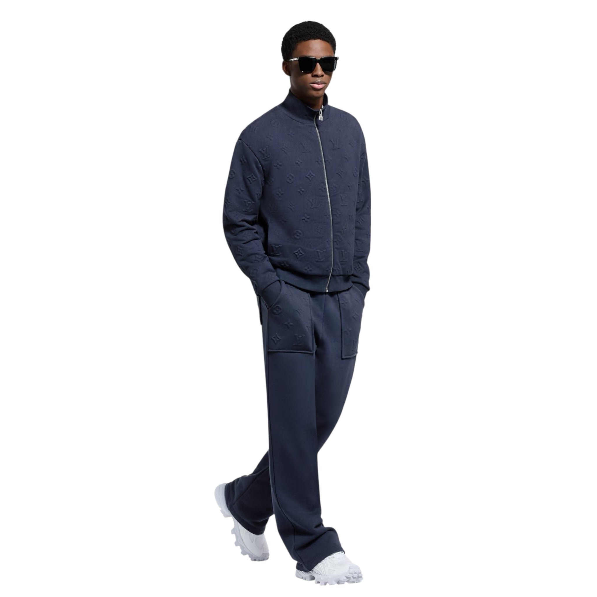 Monogram Embossed Track Top