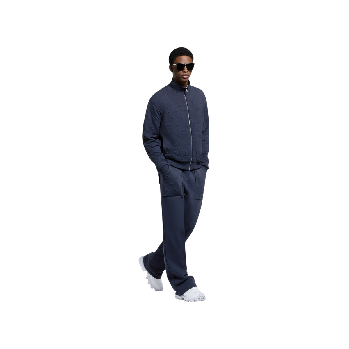 Monogram Embossed Track Top