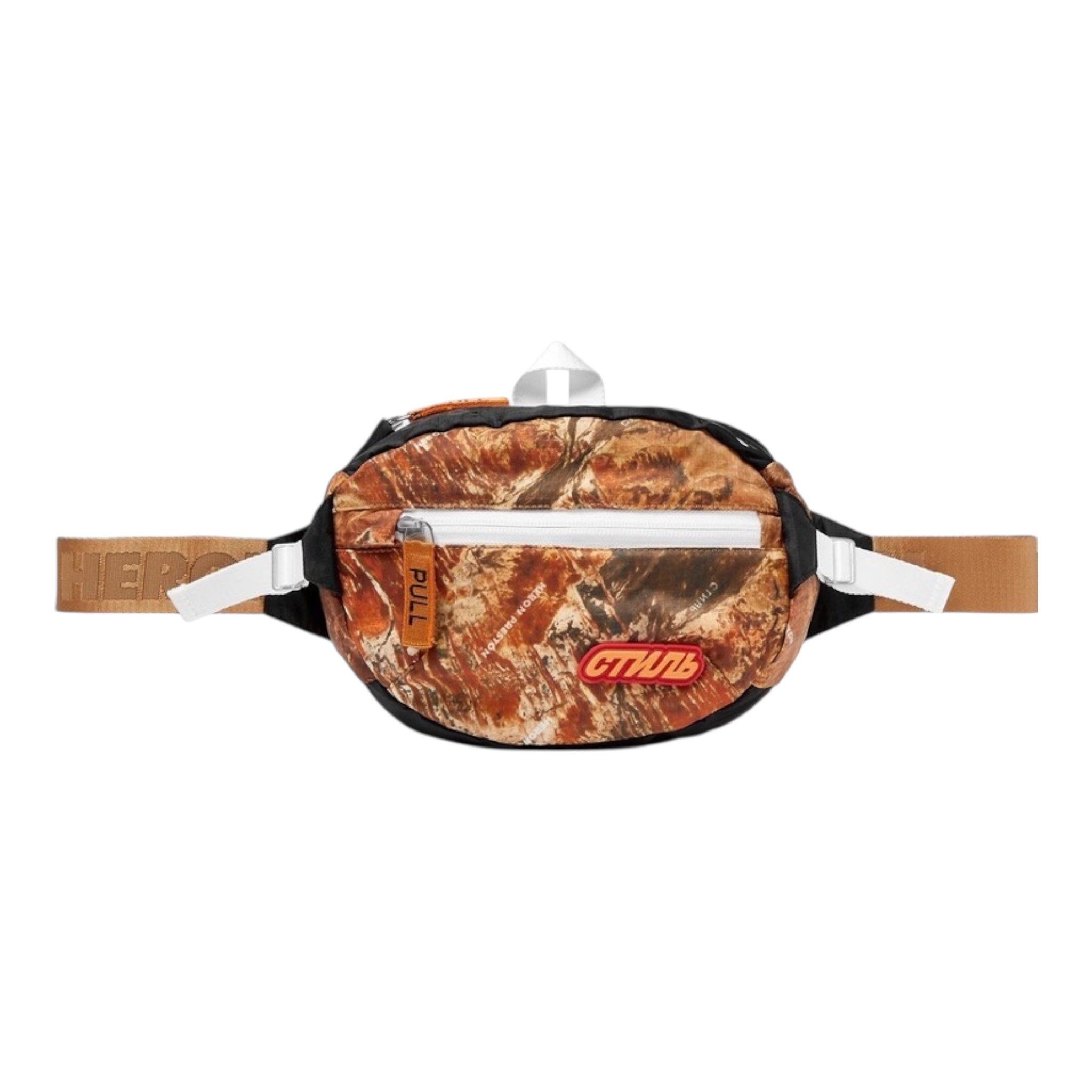 Heron Preston - Printed Nylon Belt Bag - Men - Brown