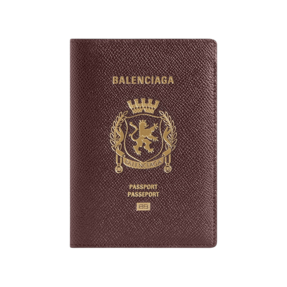 MEN'S PASSPORT HOLDER IN PASSPORT BURGUNDY