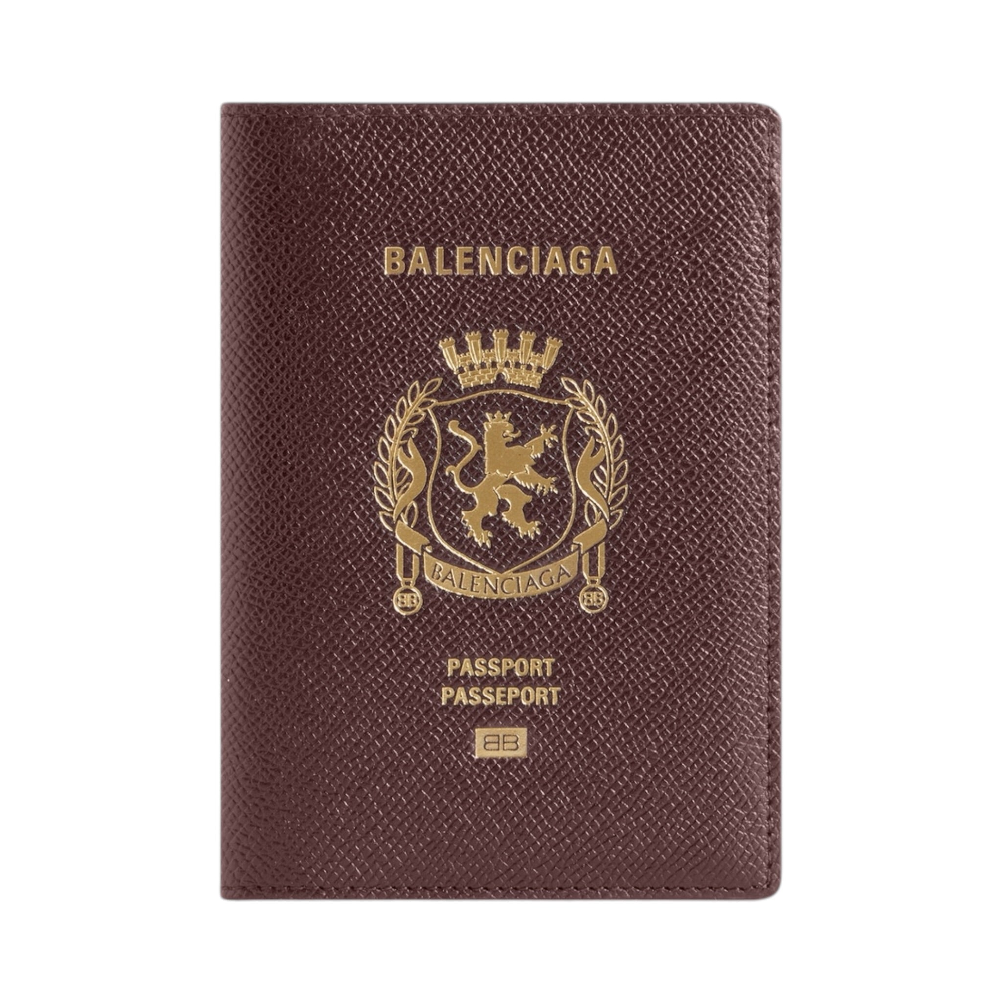 MEN'S PASSPORT HOLDER IN PASSPORT BURGUNDY