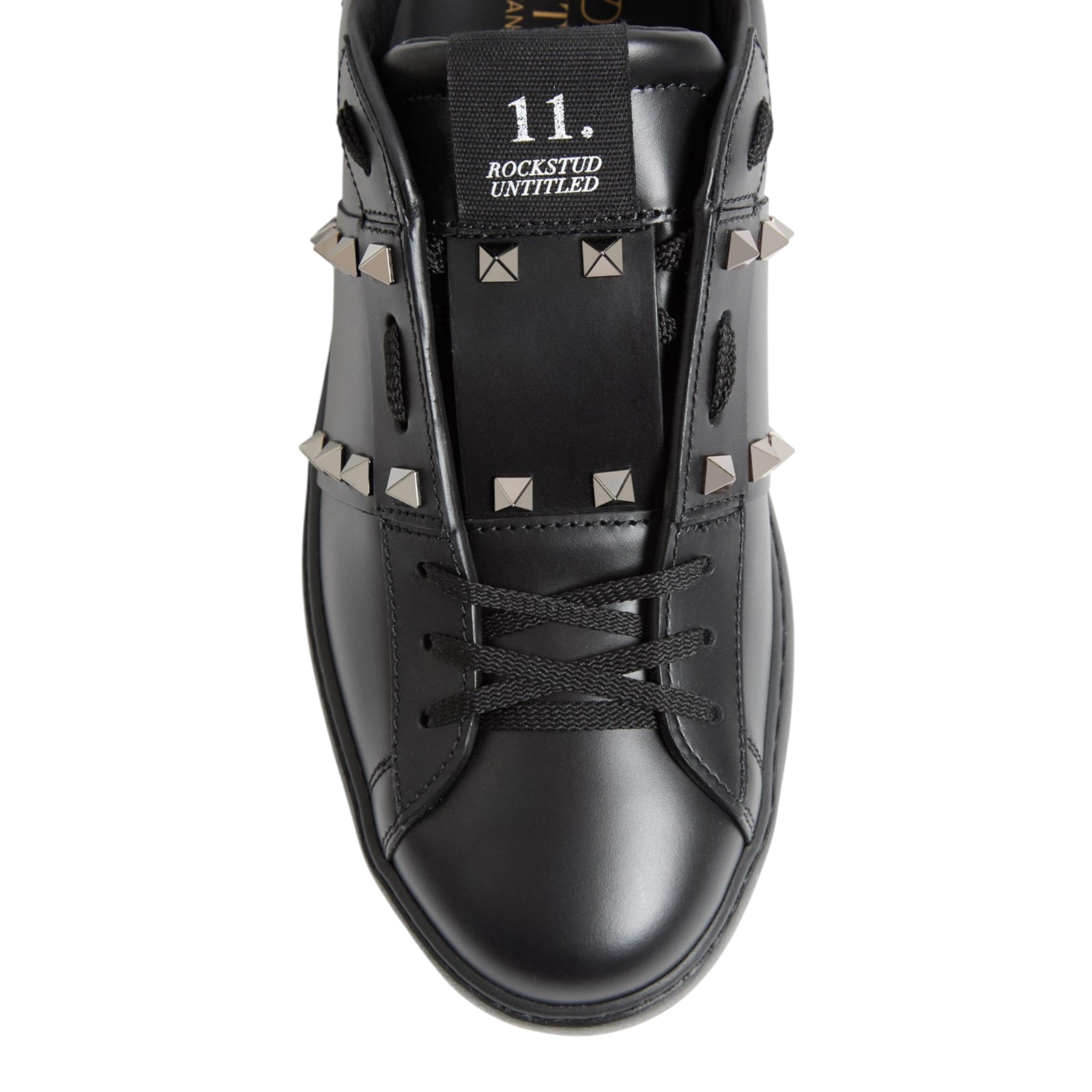 Rockstud Untitled Sneaker In Calfskin Leather