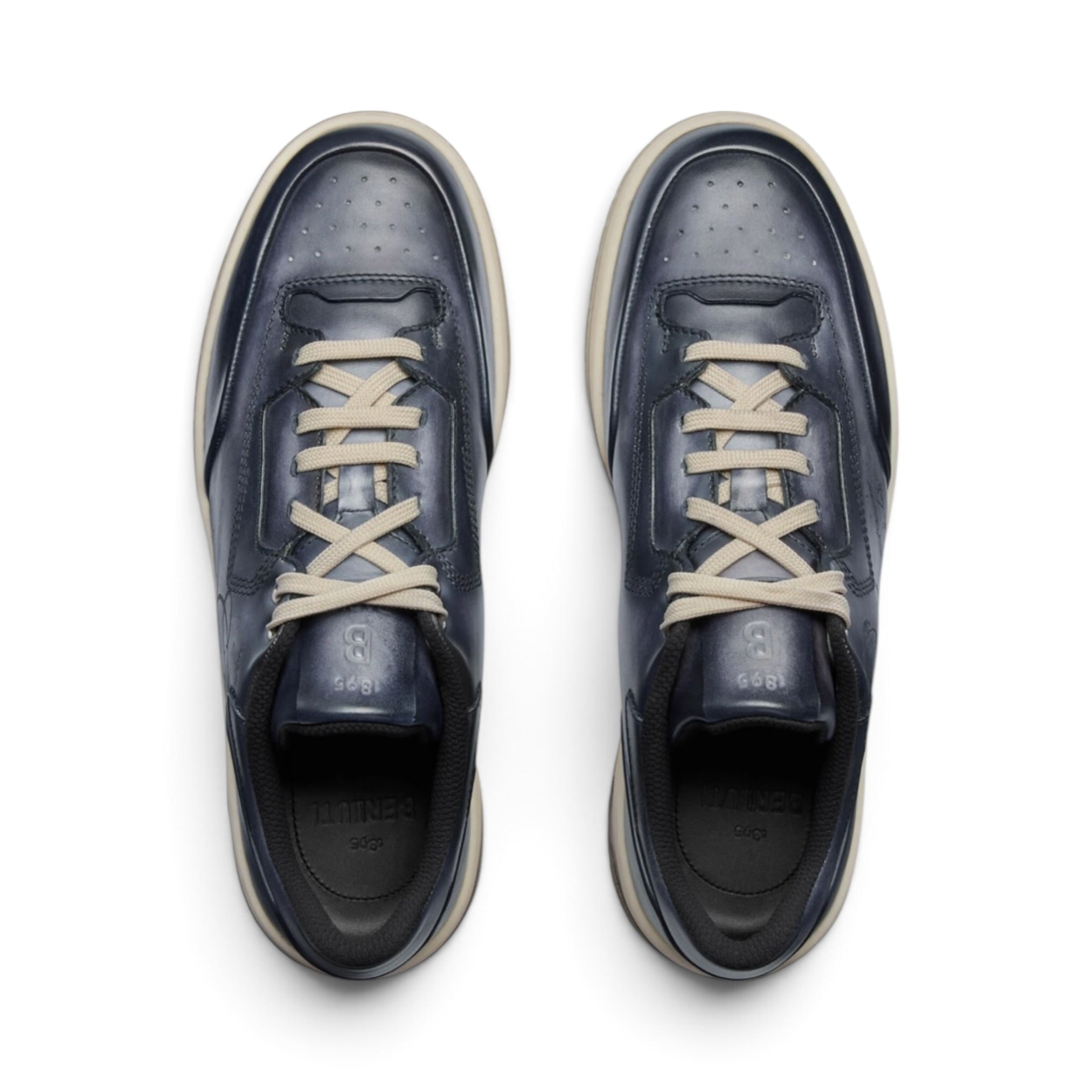Berluti Playoff Scritto Leather Sneakers