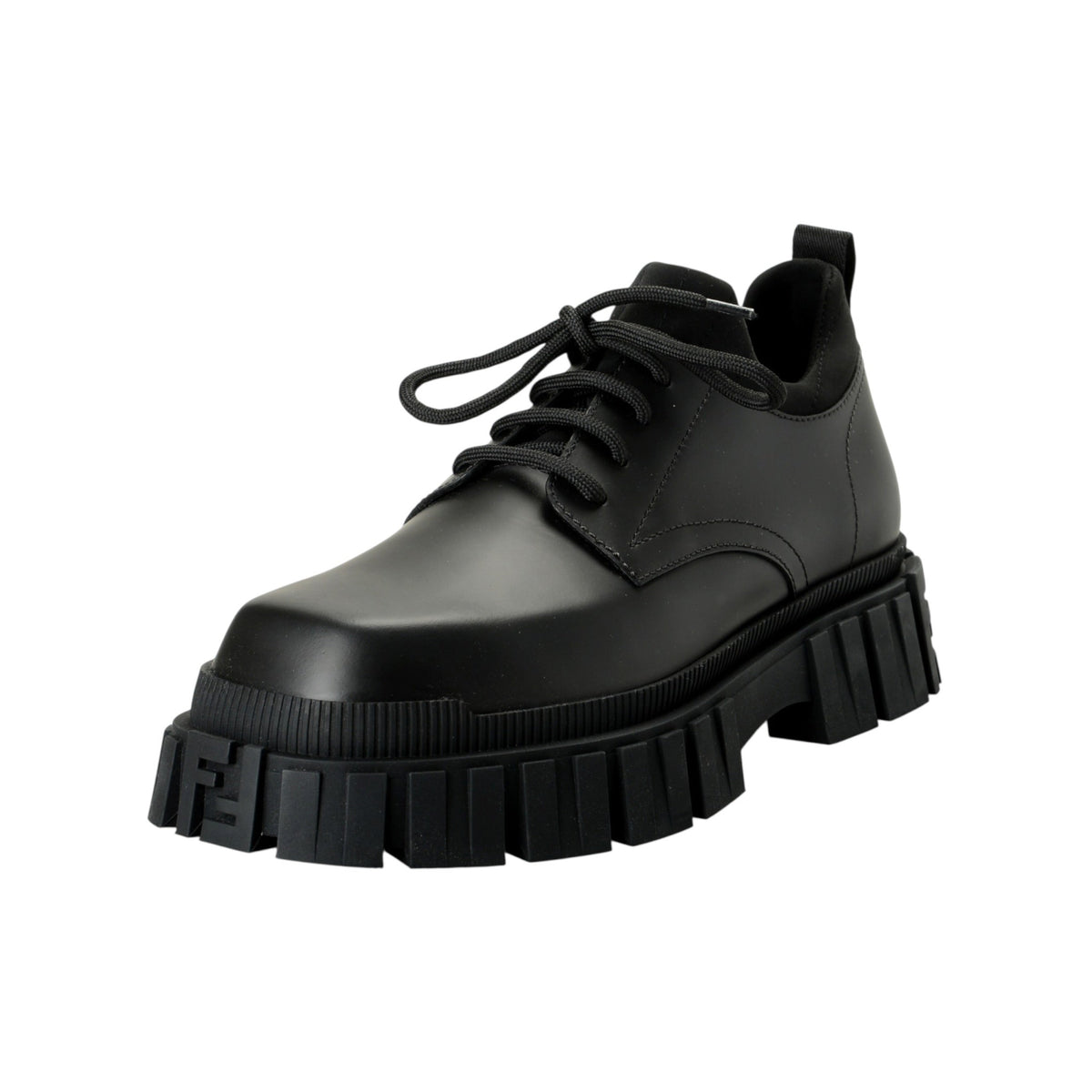 Fendi Leather Lace Up Boots Shoes