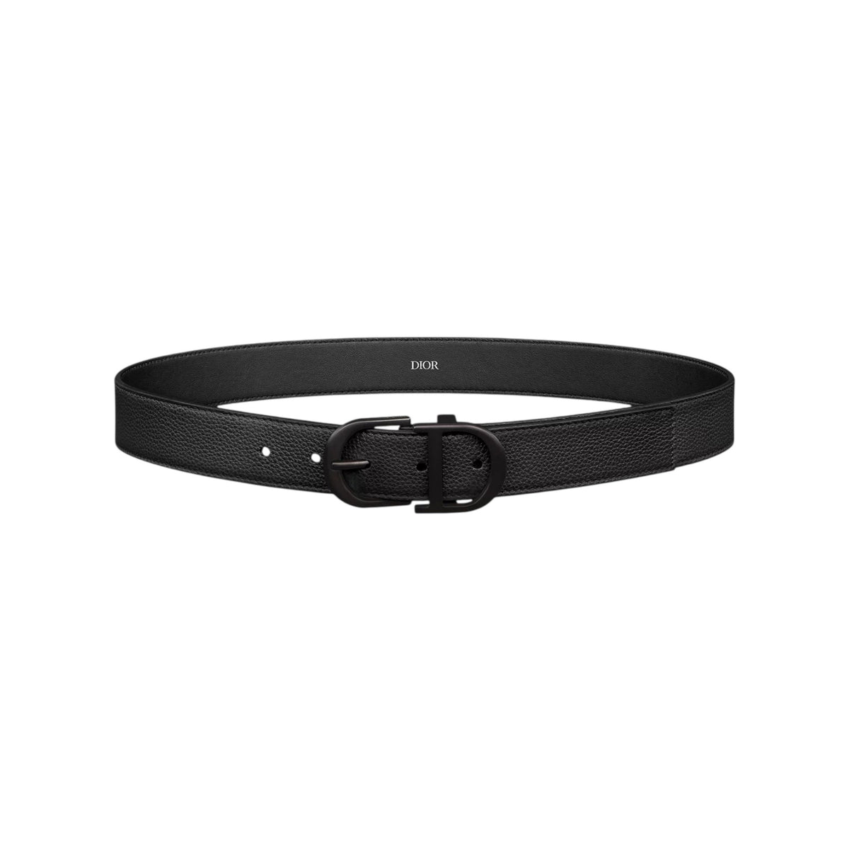 Dior Belt Black Grained Calfskin, 33 Mm