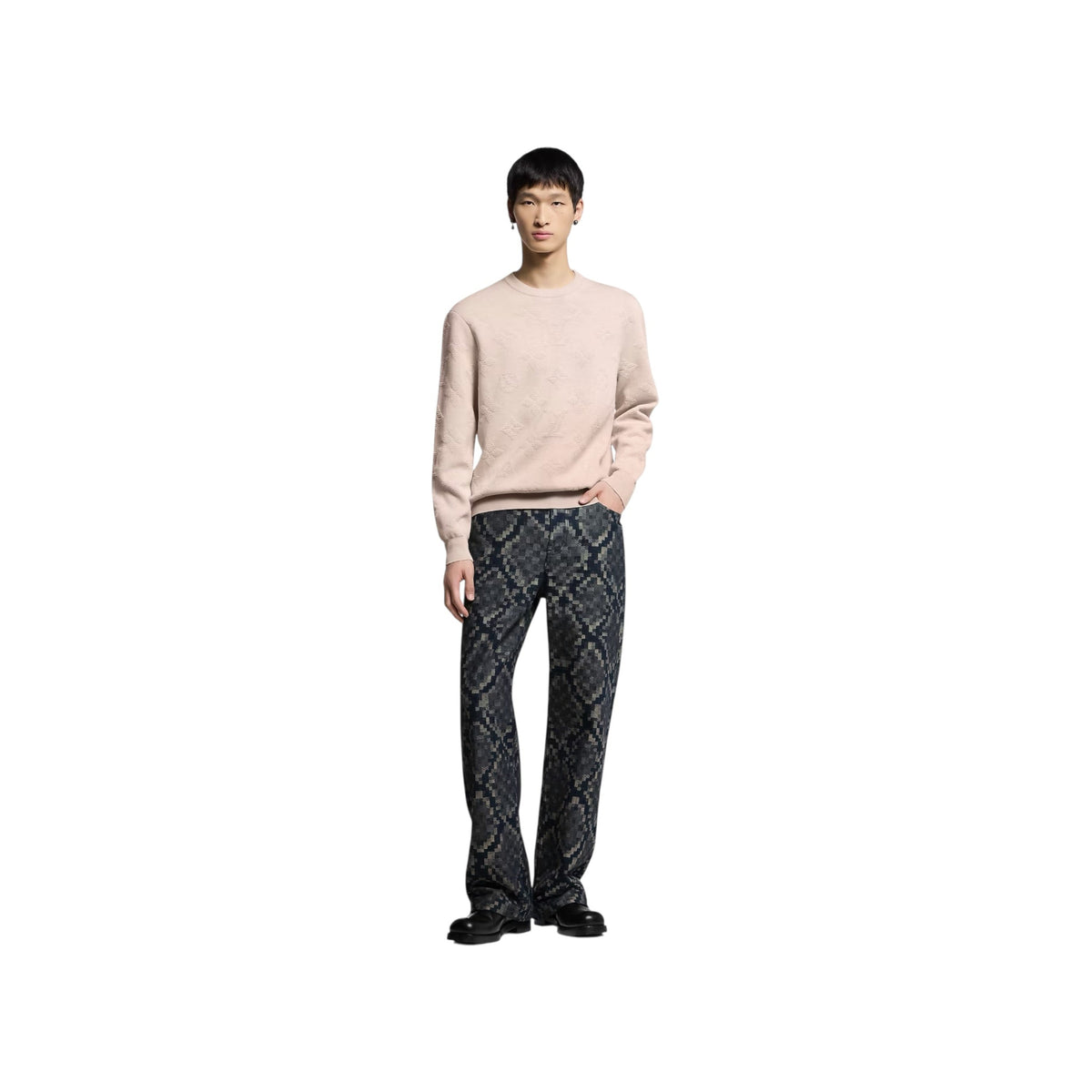 Monogram Embossed Pullover