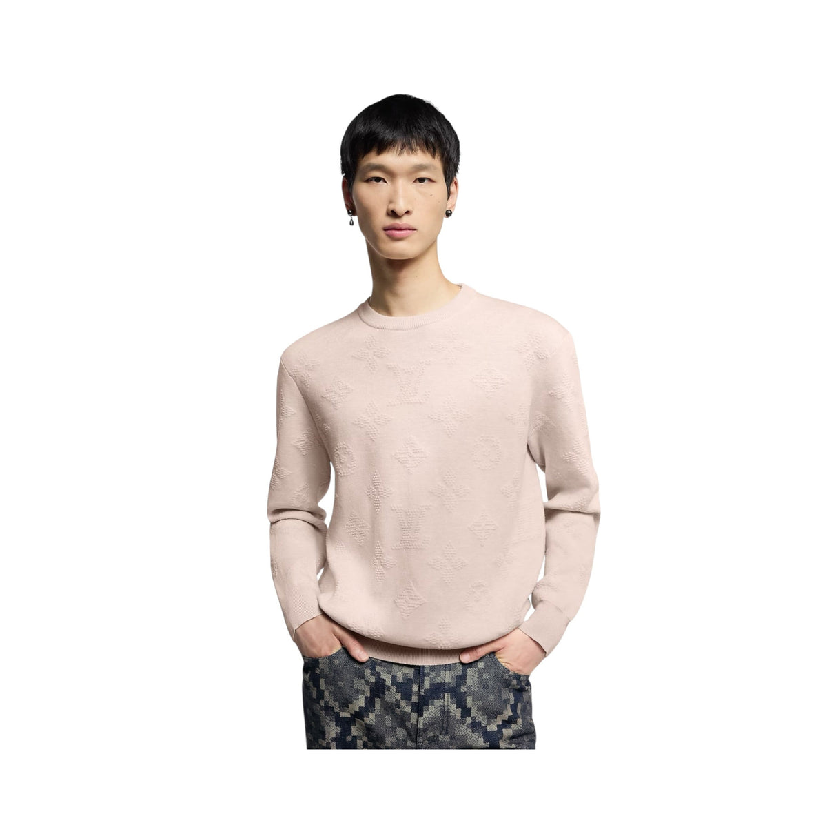 Monogram Embossed Pullover