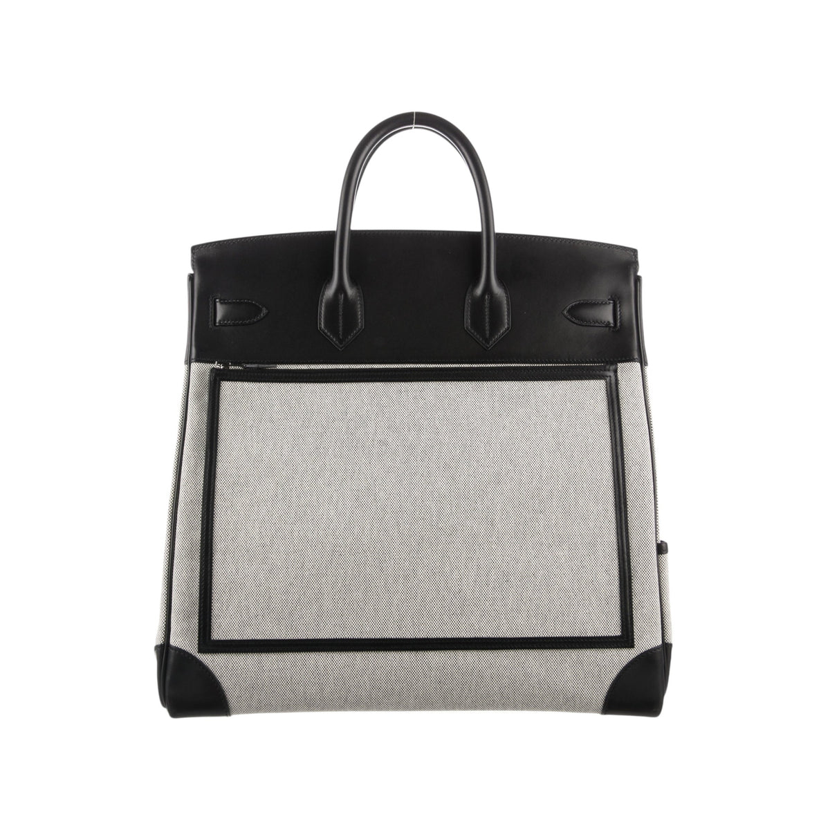 Hermes Cargo HAC Birkin 40 Black Box and Toile Palladium Hardware