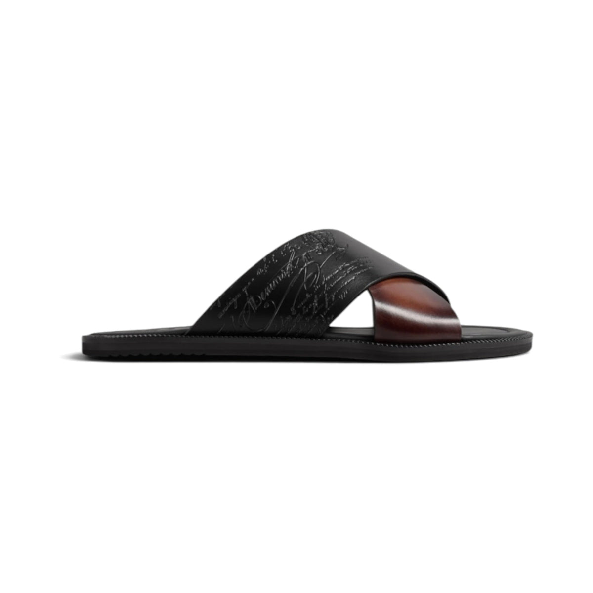 Berluti Sifnos Scritto Leather Sandal