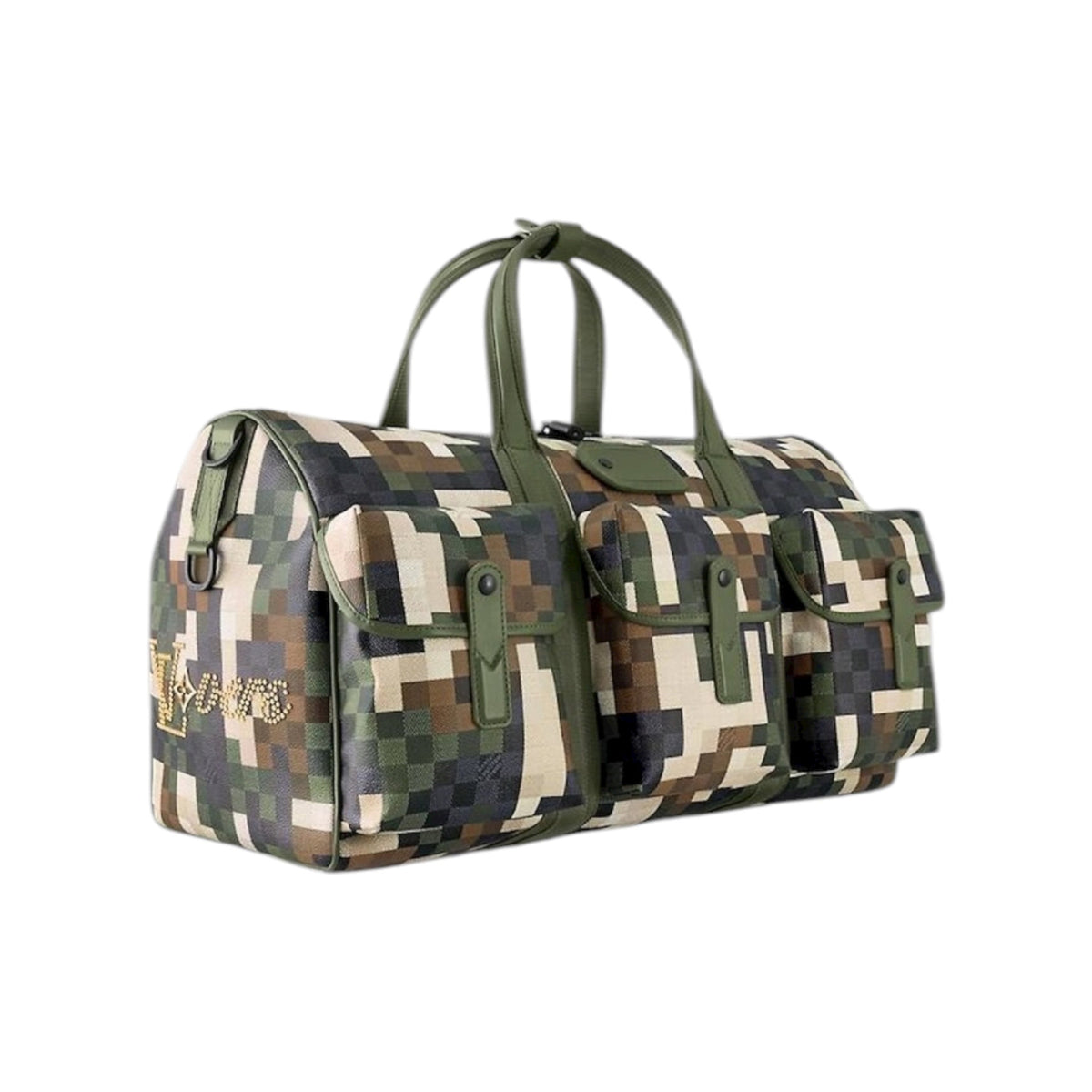 Abbesses Louis Vuitton Lv Damouflage Trail Keepall 55 Green
