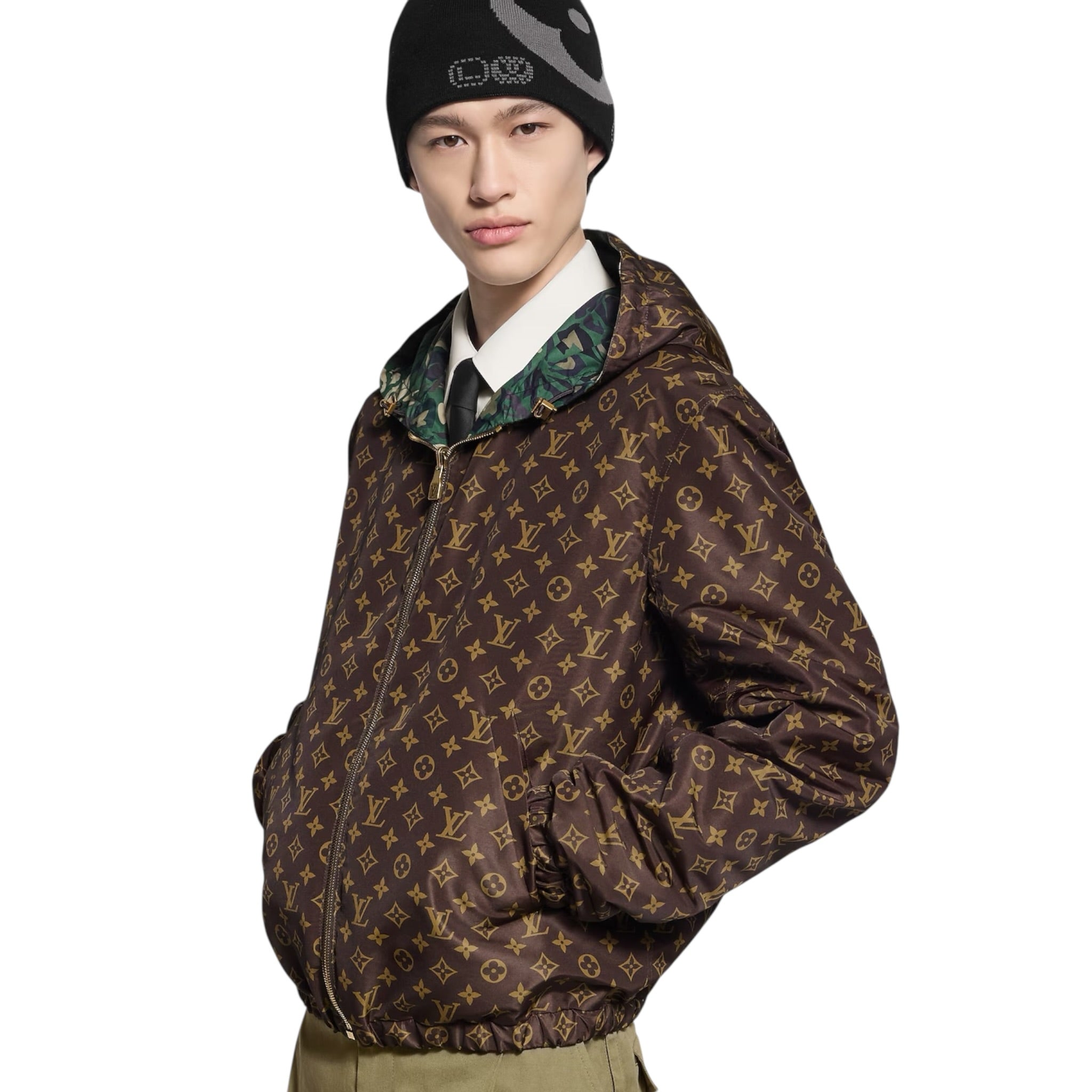 Monogram Reversible Windbreaker