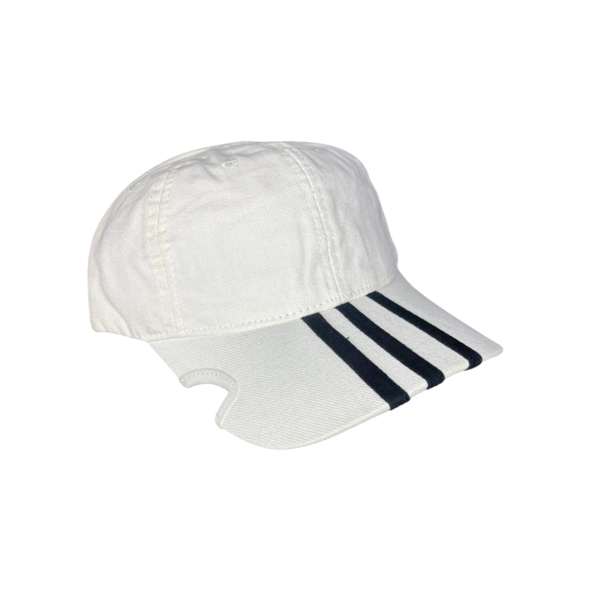 Adidas 3 Stripes Cut Out Cap – White & Navy