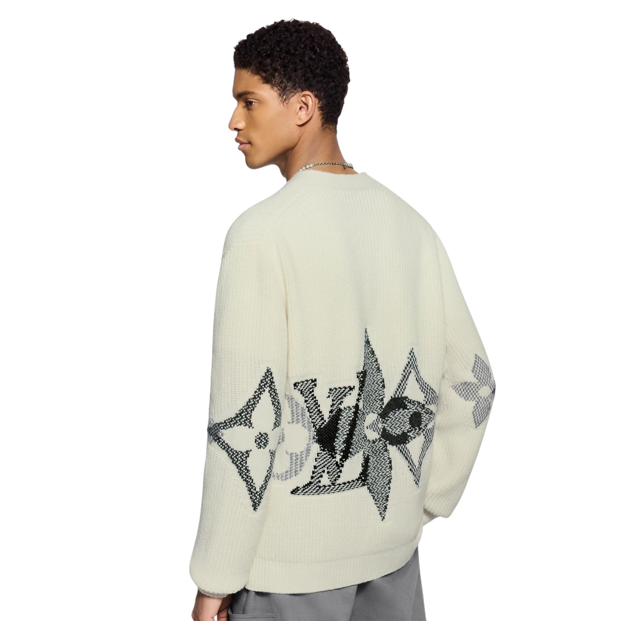 Graphic Knitted Cardigan