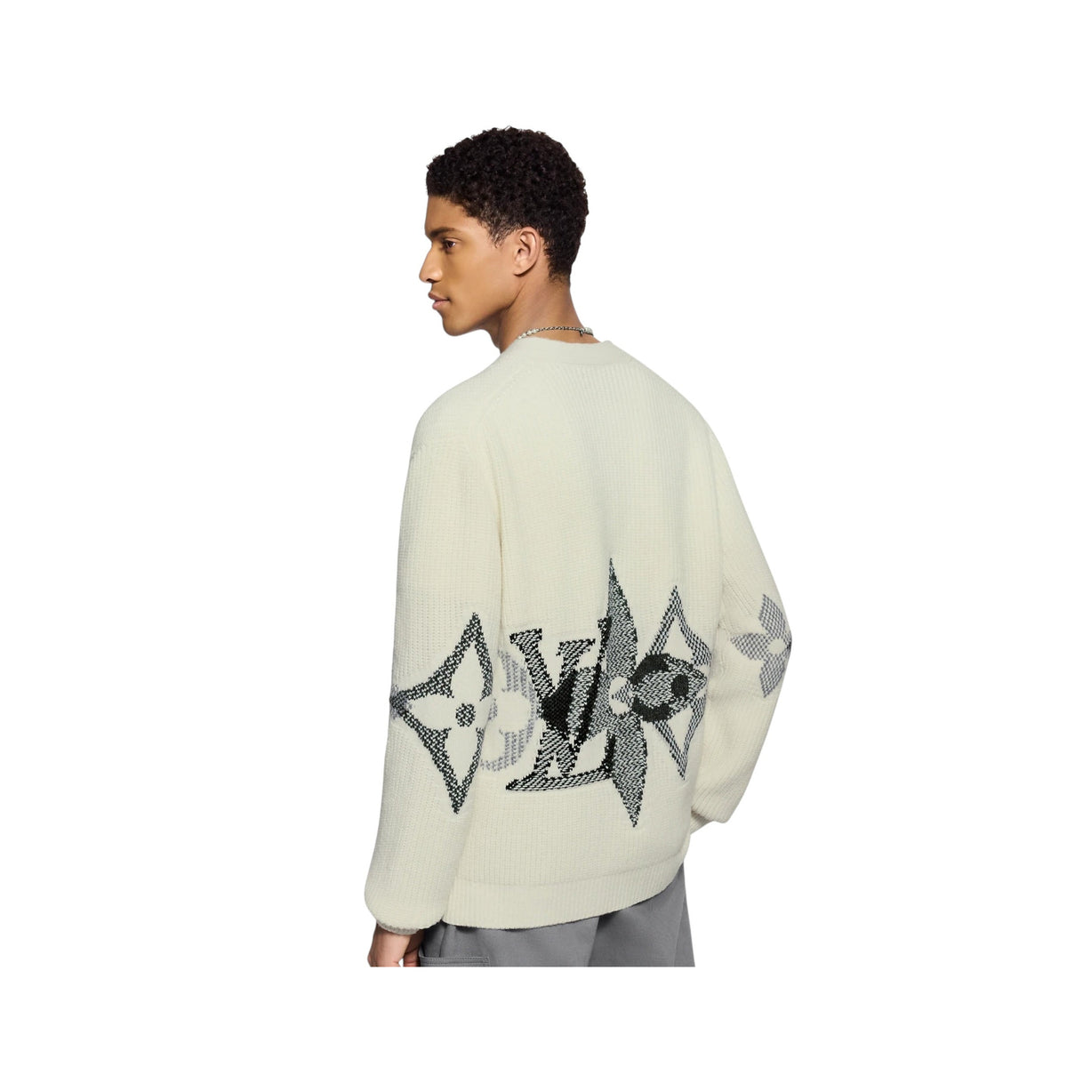 Graphic Knitted Cardigan