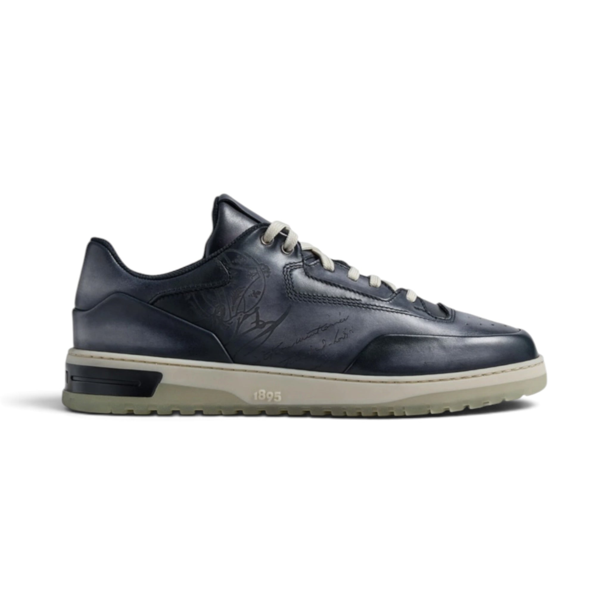 Berluti Playoff Scritto Leather Sneakers