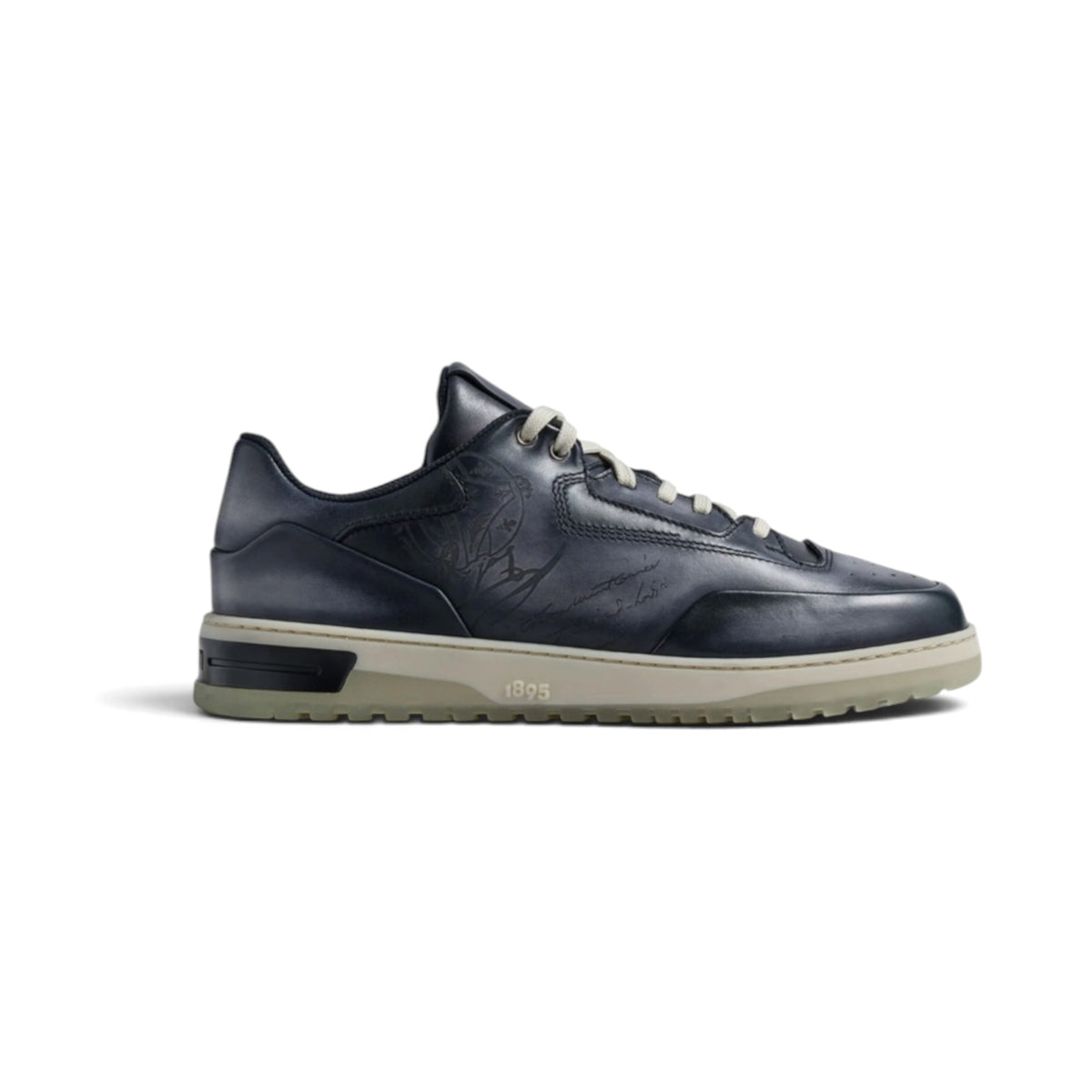 Berluti Playoff Scritto Leather Sneakers