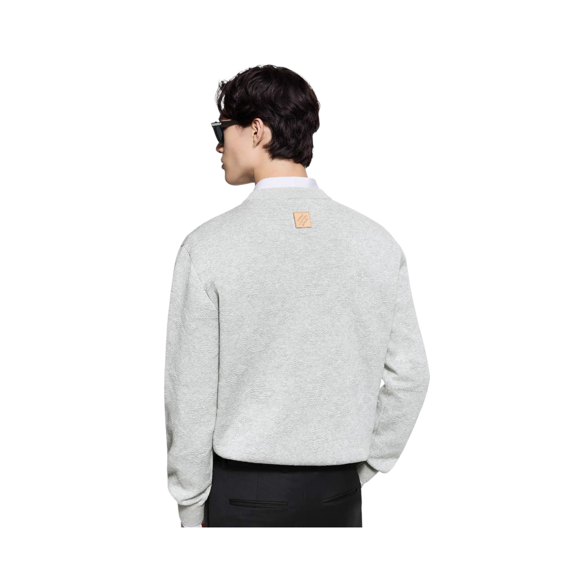 Monogram Embossed Pullover