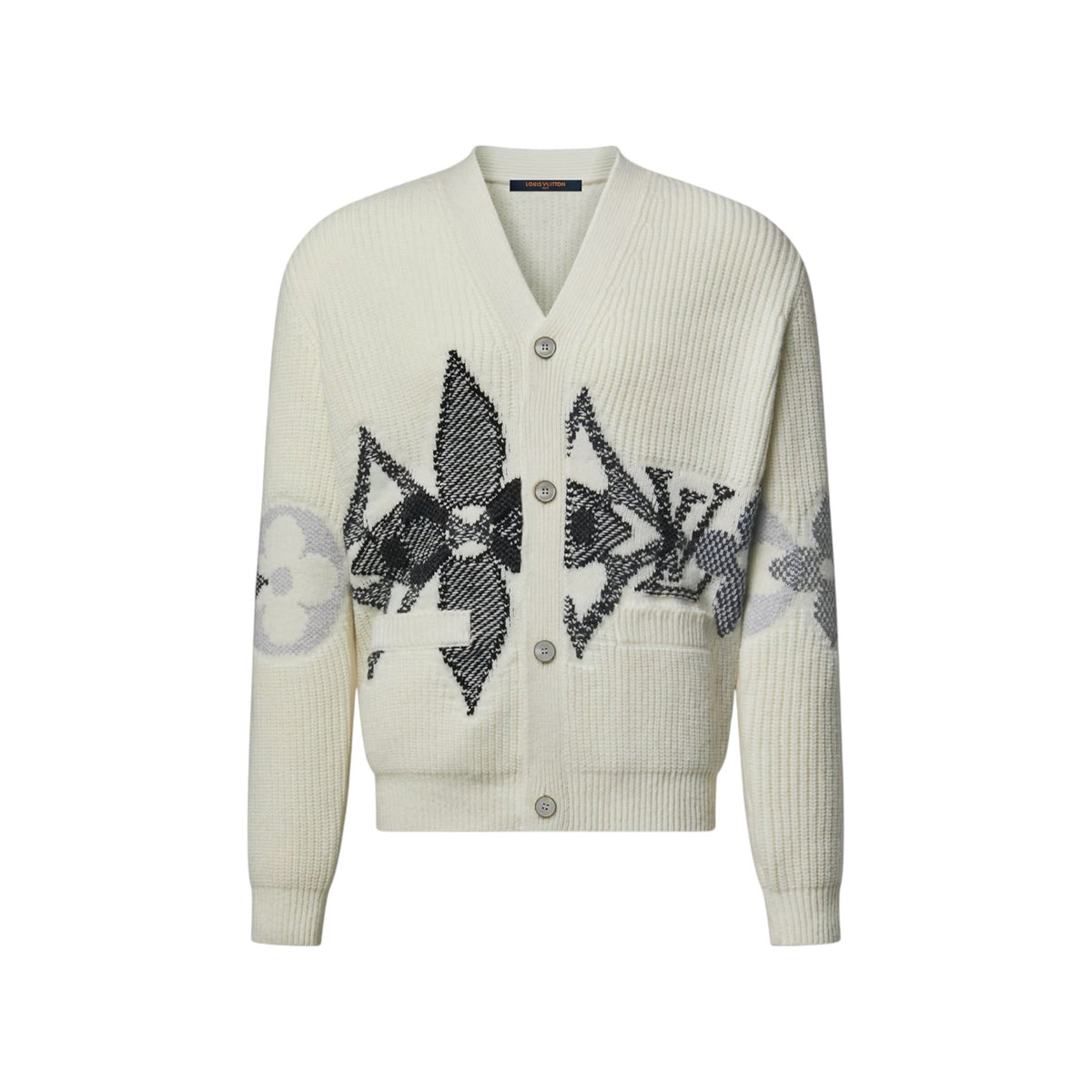 Graphic Knitted Cardigan
