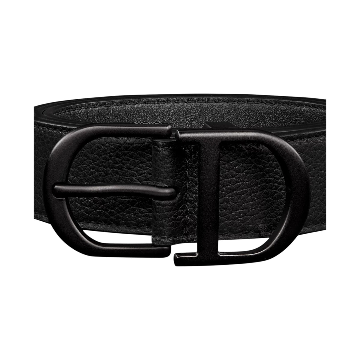 Dior Belt Black Grained Calfskin, 33 Mm