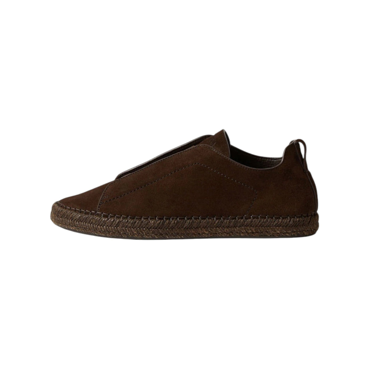 Dark Brown Suede Triple Stitch zegna