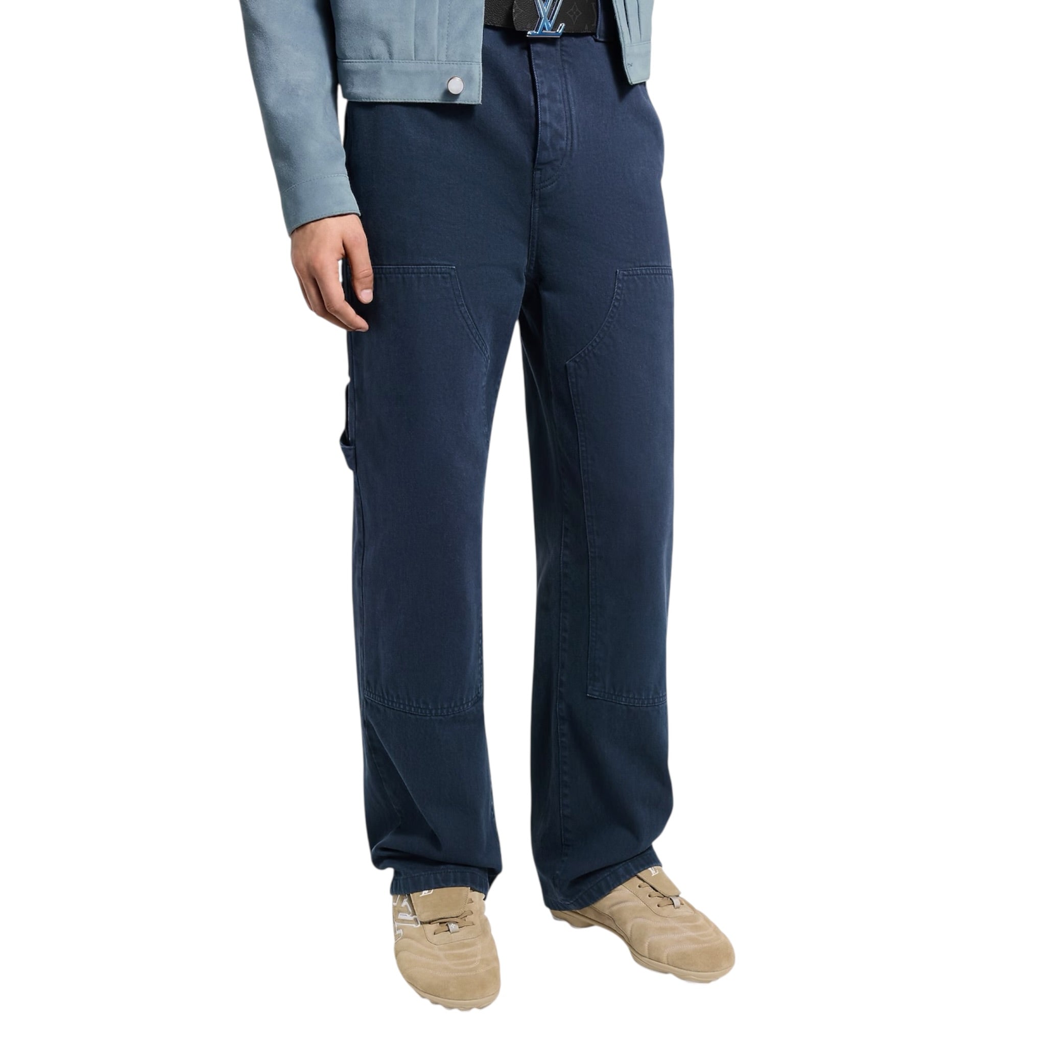 Garment-Dyed Denim Carpenter Pants