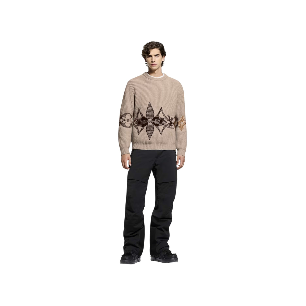 Graphic Knitted Crewneck