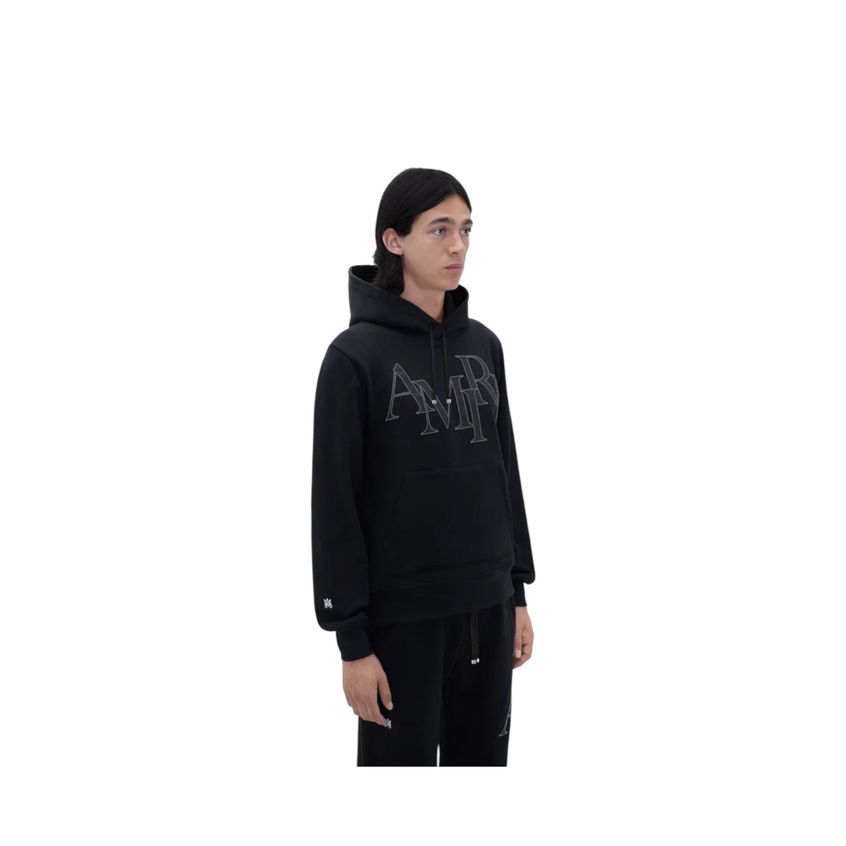 AMIRI STAGGERED LOGO HOODIE