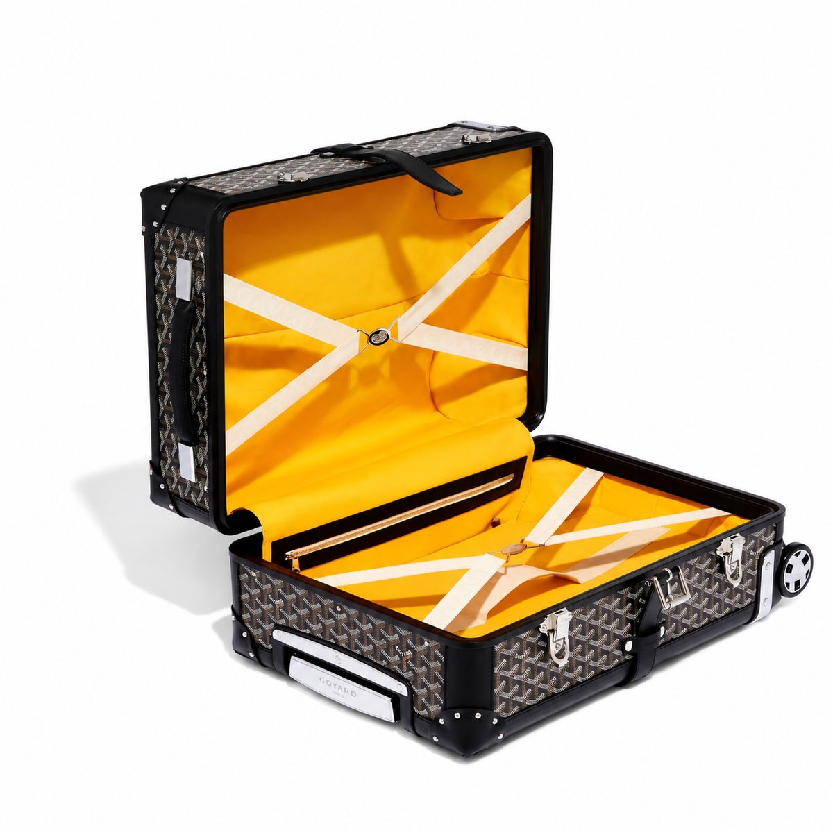 Goyard Bourget PM Trolley Case – Black, product view 3 on white