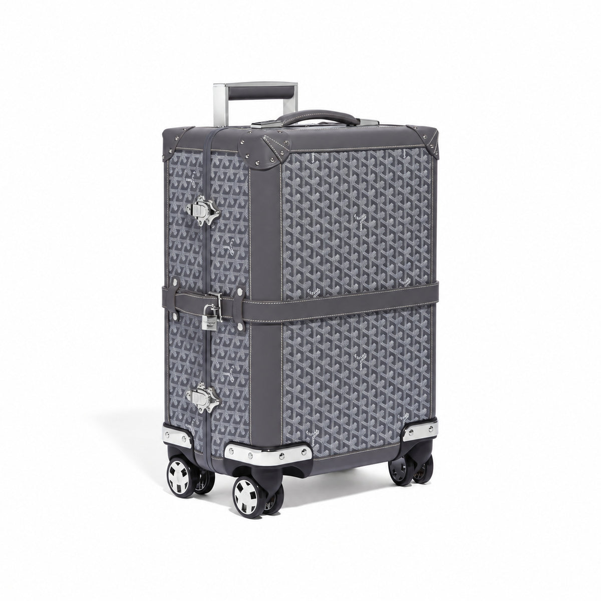 Goyard Bourget PM Trolley Case – Grey, product view 1 on white