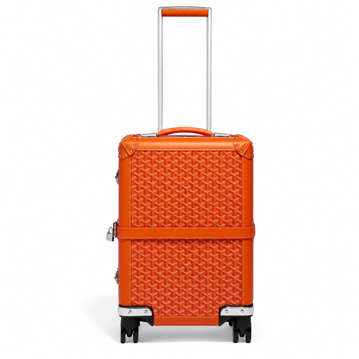 Goyard Bourget PM Trolley Case – Orange, product view 2 on white
