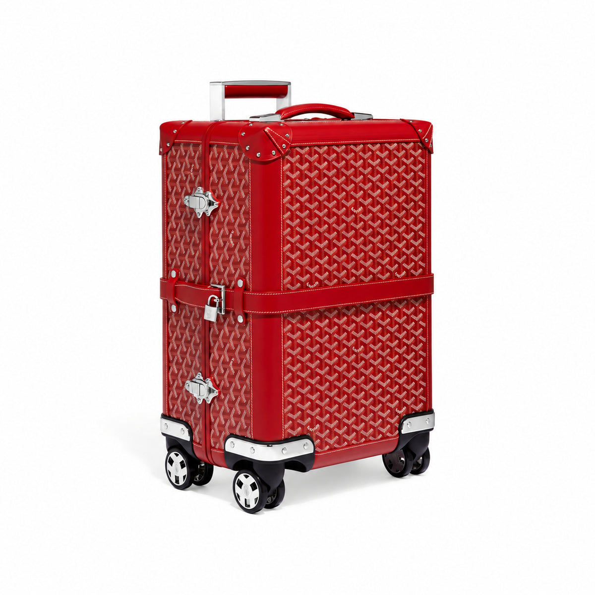 Goyard Bourget PM Trolley Case – Red, product view 1 on white