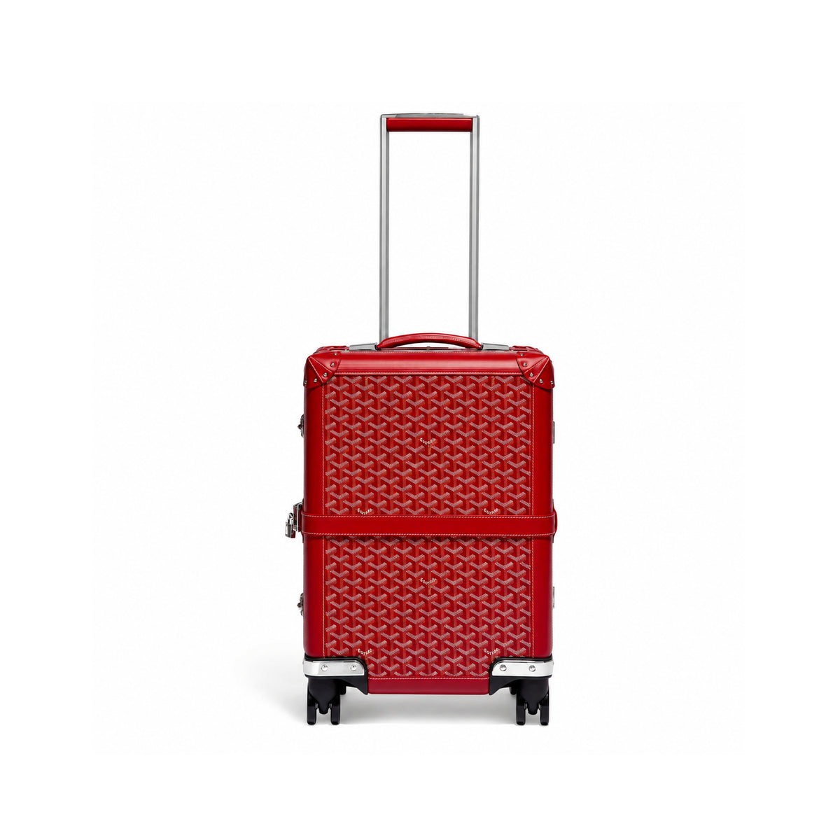 Goyard Bourget PM Trolley Case – Red, product view 2 on white