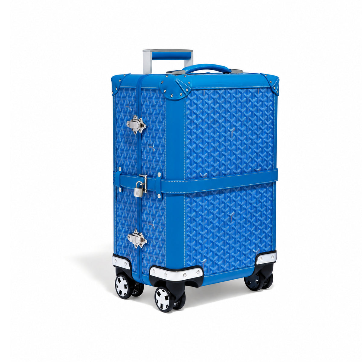 Goyard Bourget PM Trolley Case – Sky Blue, product view 1 on white