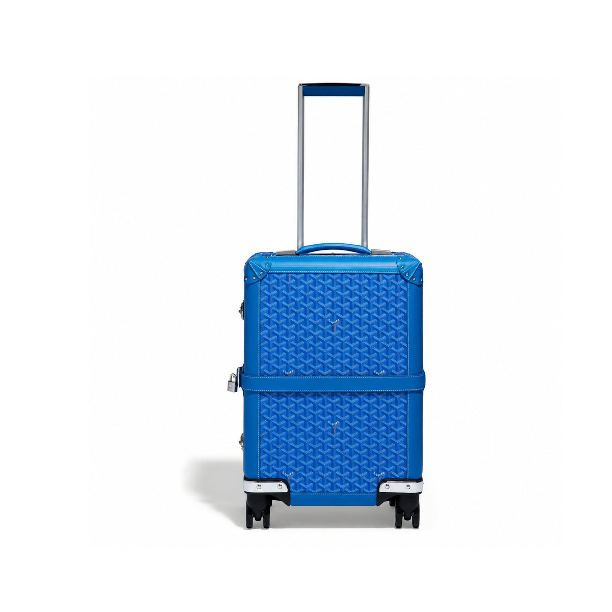 Goyard Bourget PM Trolley Case – Sky Blue, product view 2 on white