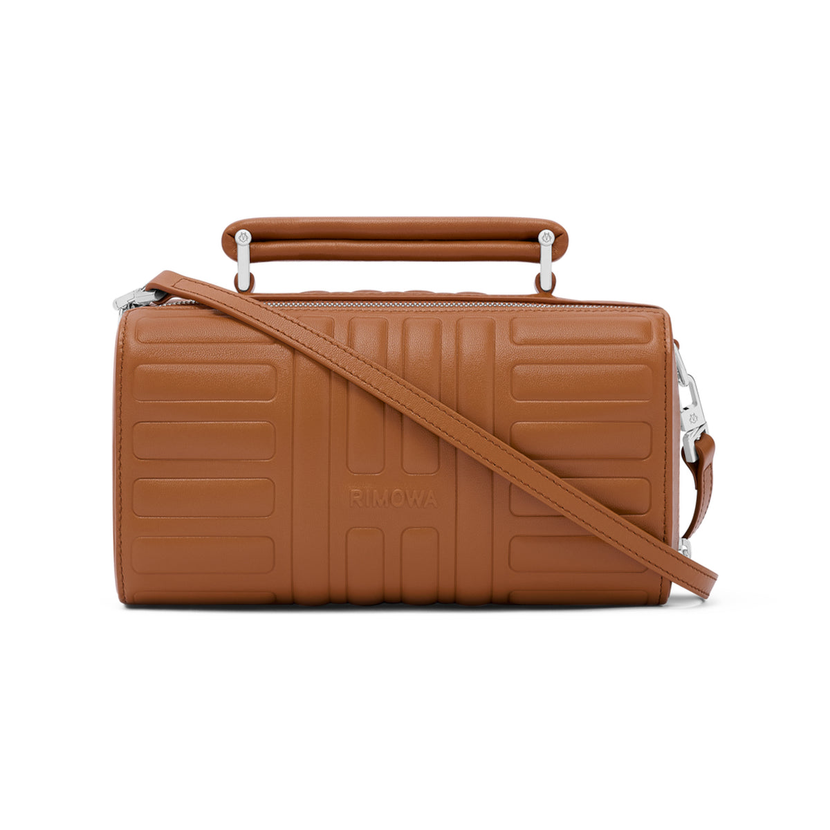 RIMOWA Groove Leather Cross-Body Bag Small — Cognac brown — view 1