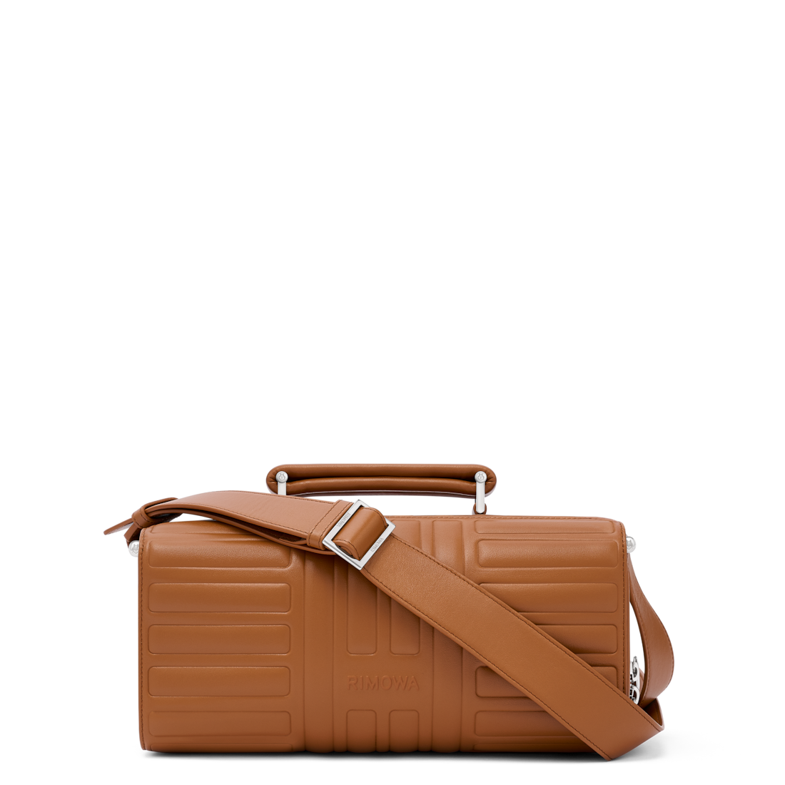 RIMOWA Groove Leather Cross-Body Bag Large — Cognac brown — view 1