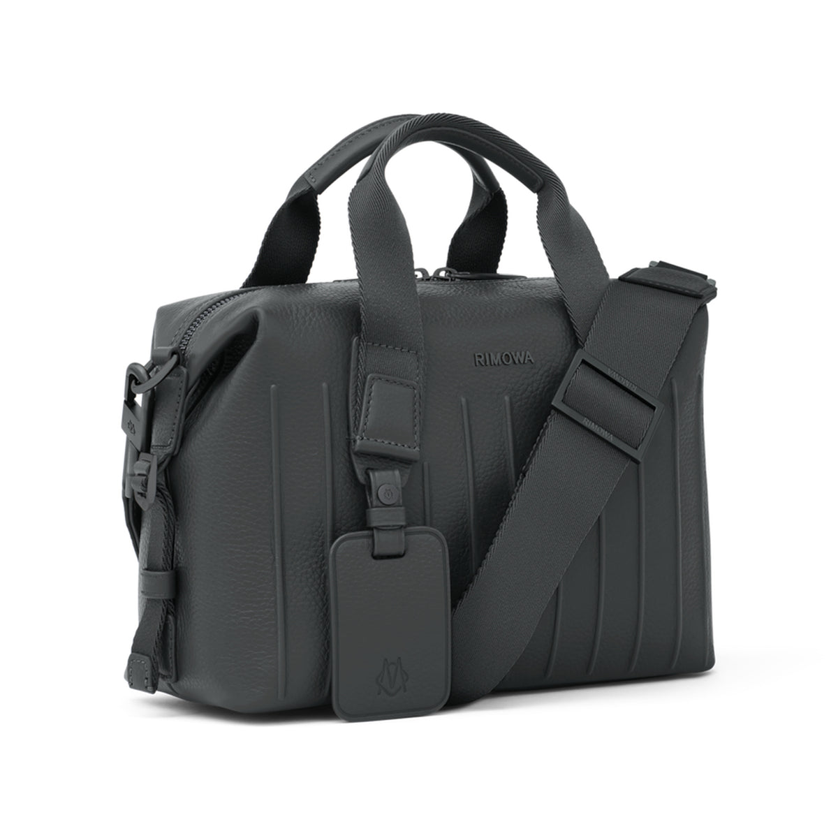 RIMOWA Never Still Leather Cross-Body Bag Small — Anthracite grey — view 2