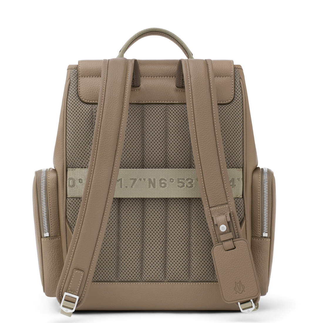 RIMOWA Never Still Leather Flap Backpack Small — Mocha brown — view 3