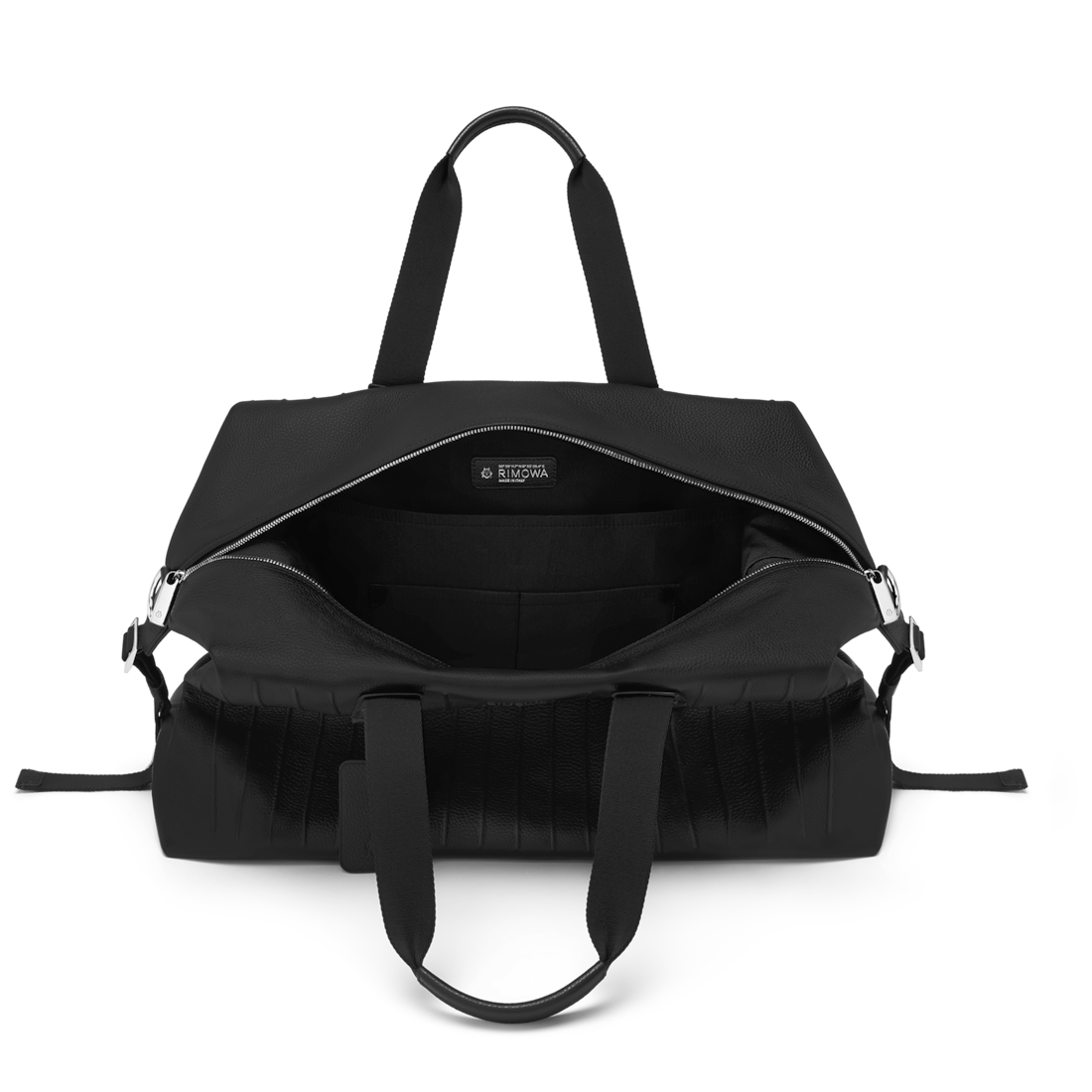 RIMOWA Never Still Leather Duffle Bag Large — Black — view 3