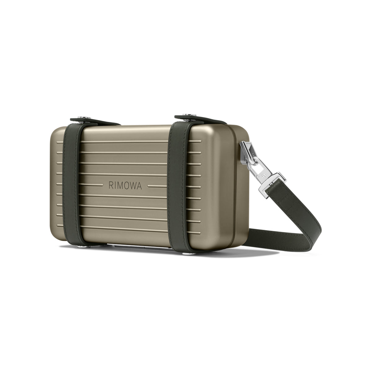 RIMOWA Personal Aluminum Cross-Body Bag — Titanium — view 2