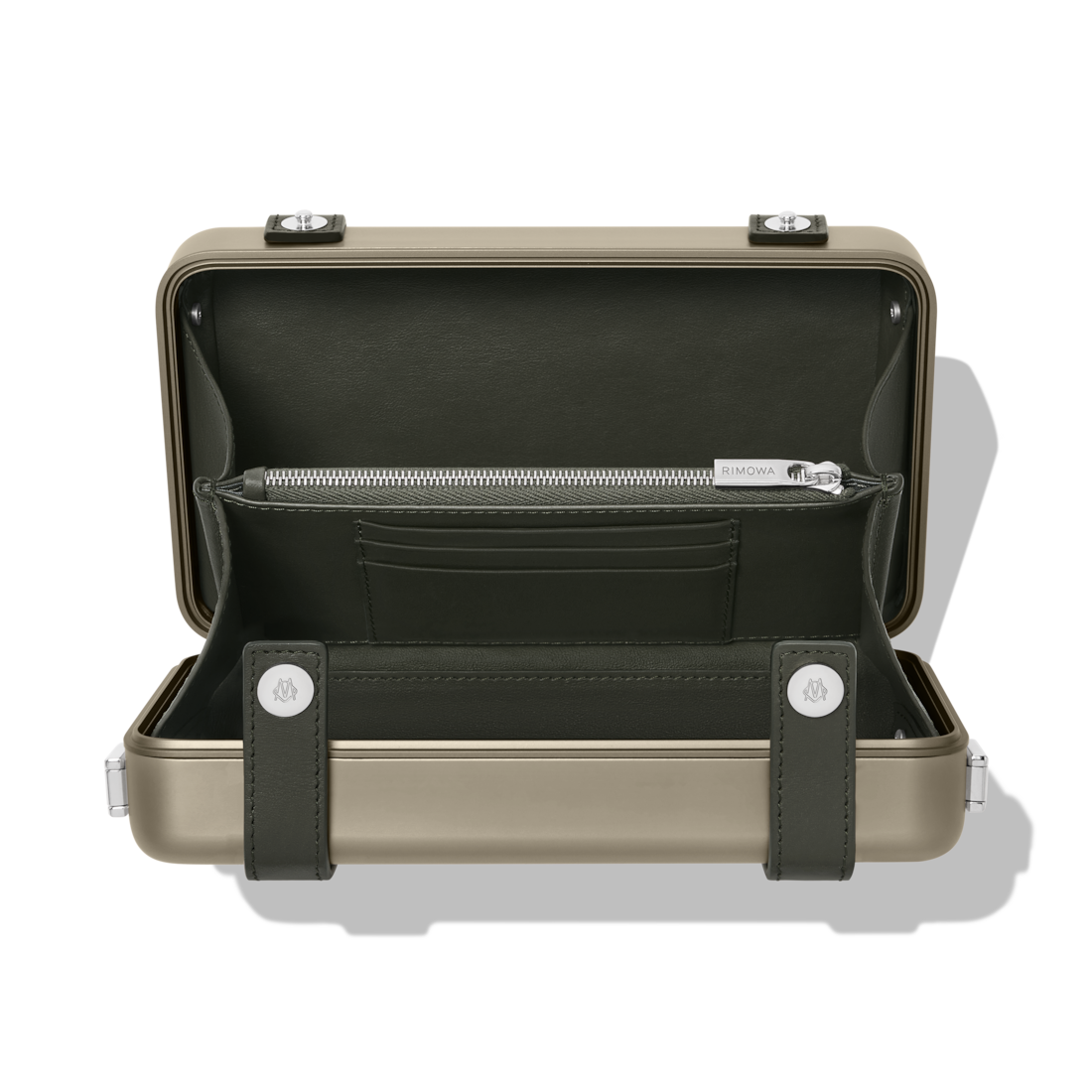 RIMOWA Personal Aluminum Cross-Body Bag — Titanium — view 3