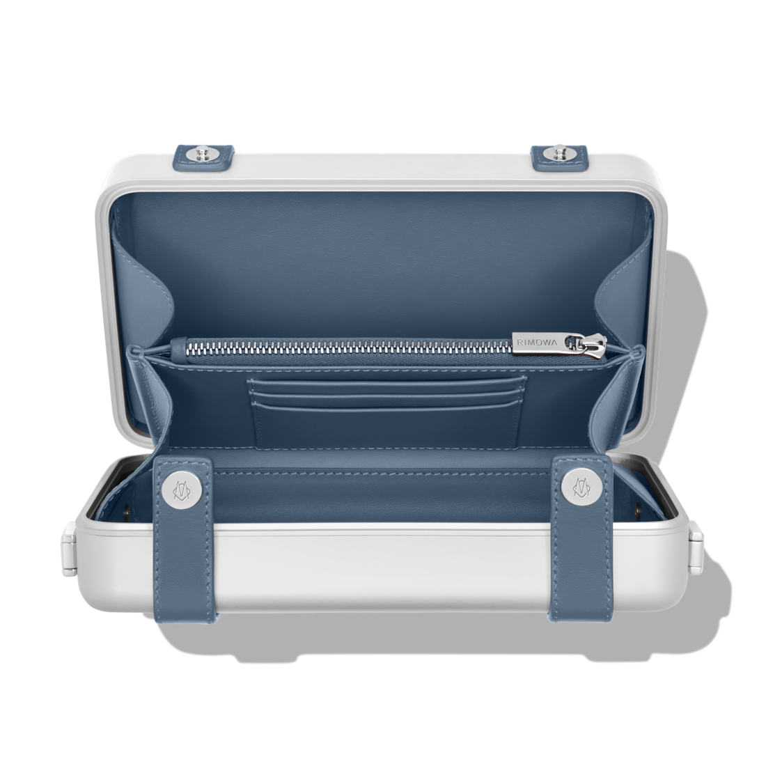 RIMOWA Personal Aluminum Cross-Body Bag — Powder Blue — view 3