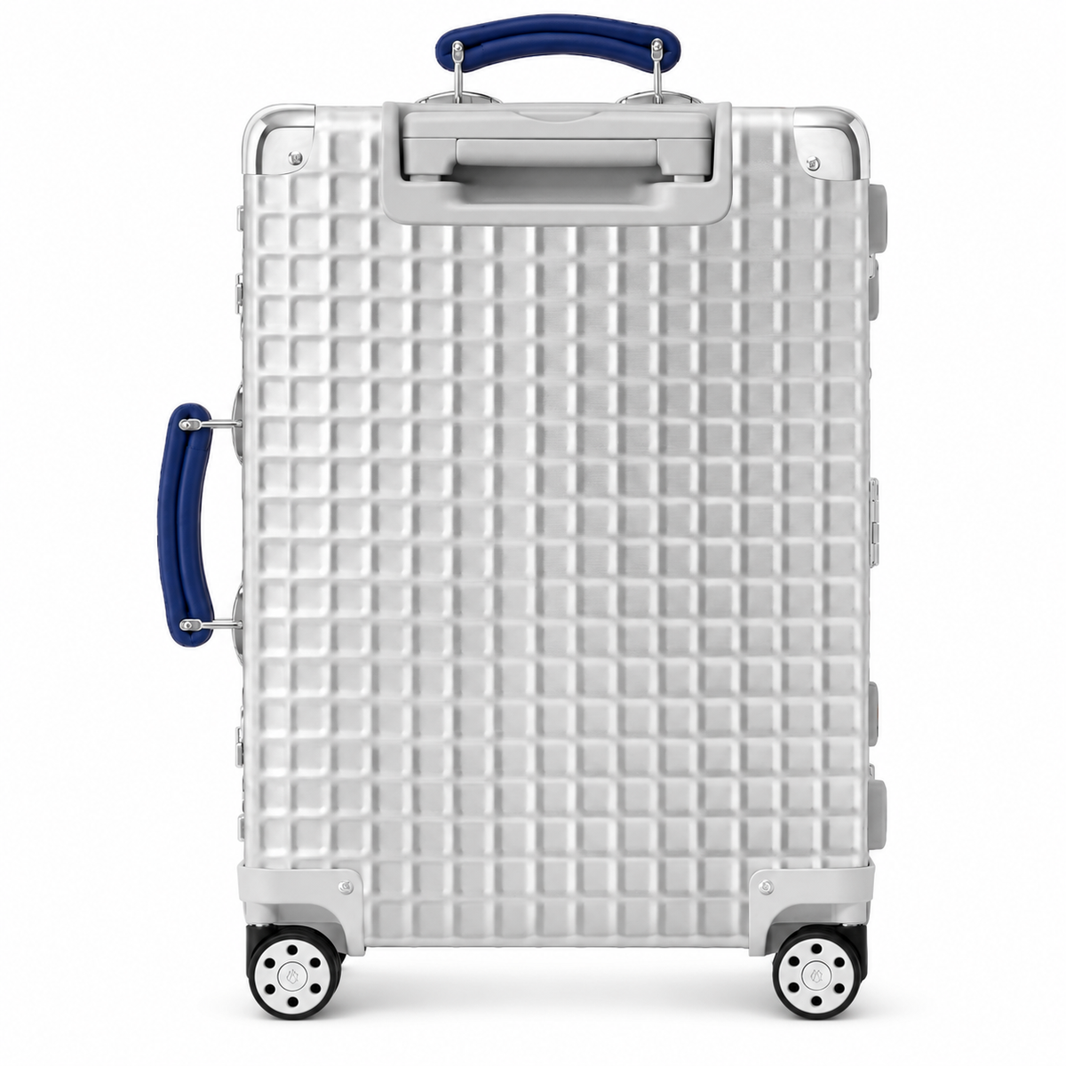 RIMOWA Classic Aluminum Grid Cabin Silver – rear