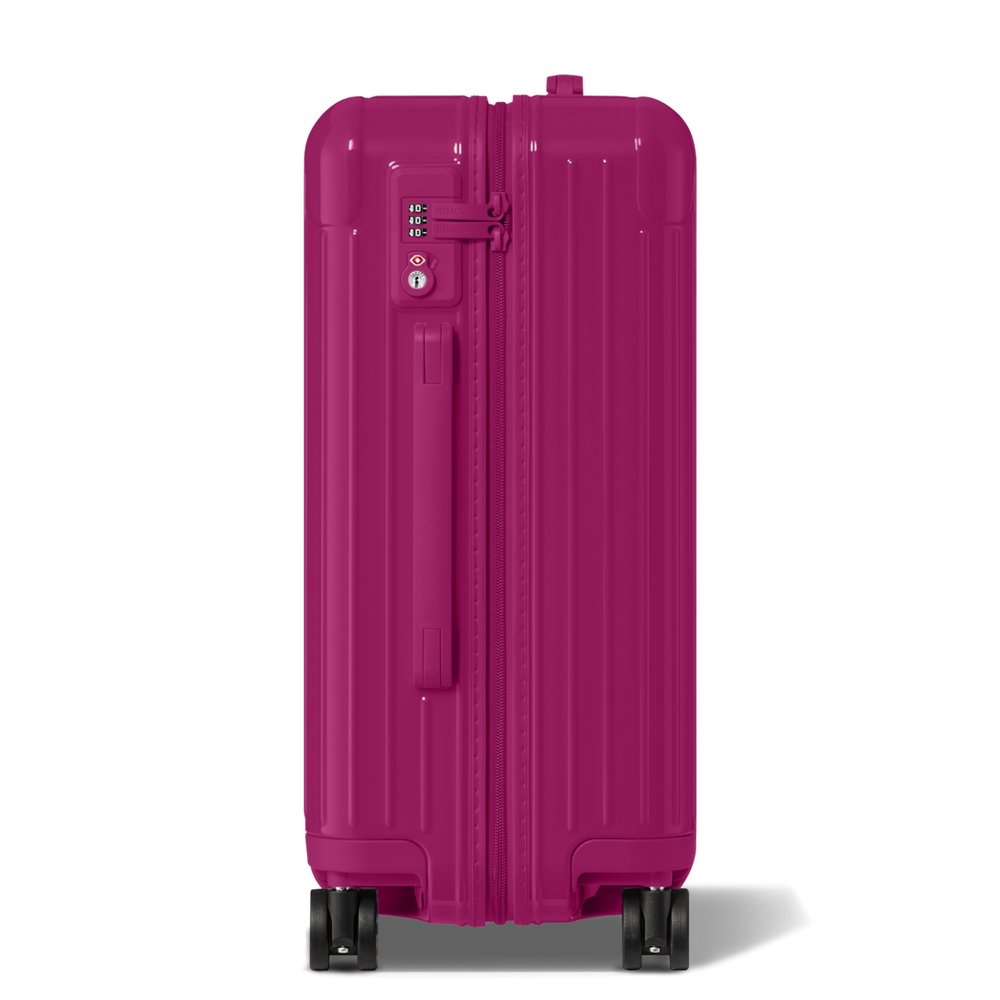 RIMOWA Essential Cabin – Gloss Magenta Purple – view 3 on white background