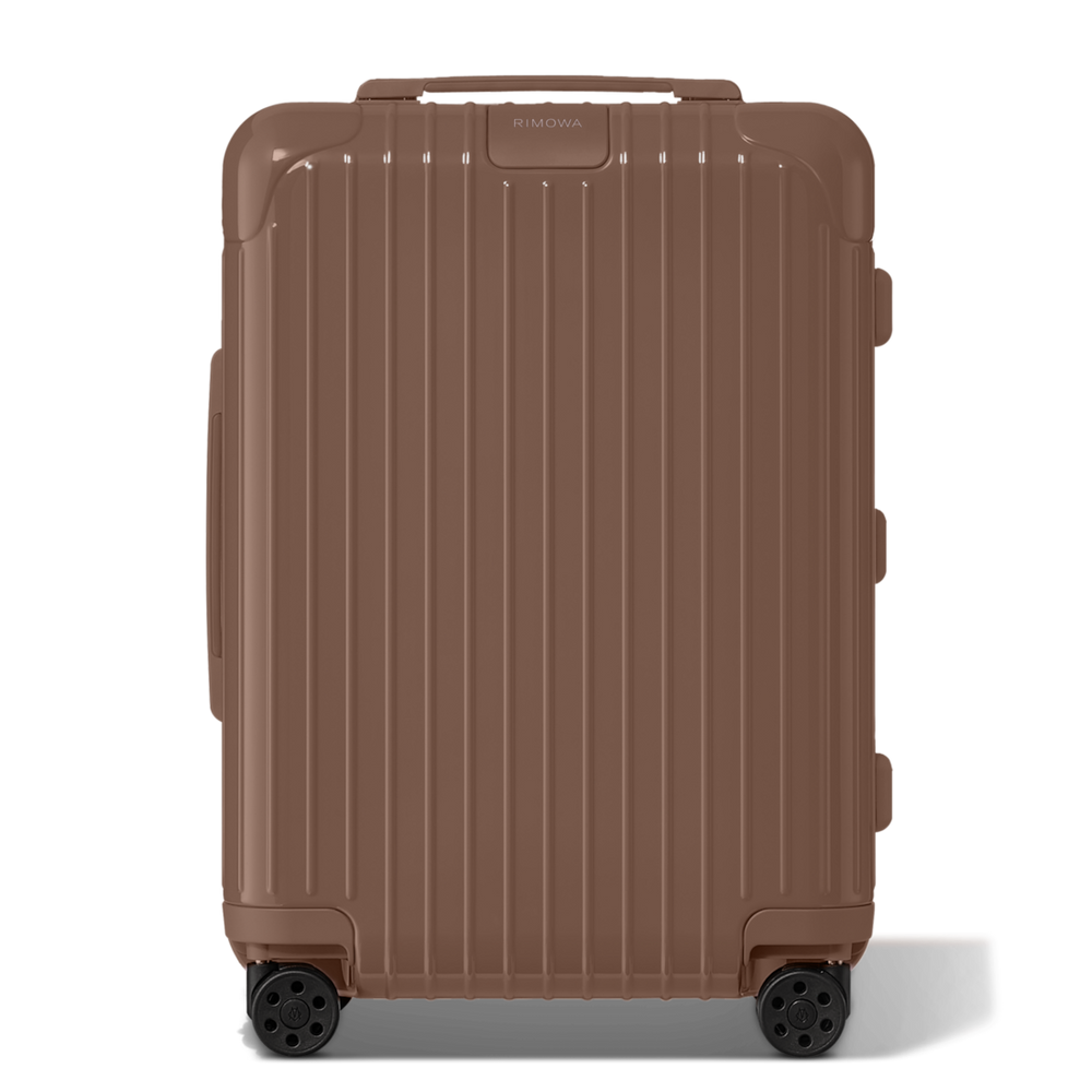 RIMOWA Essential Cabin – Gloss Umber Brown – view 1 on white background