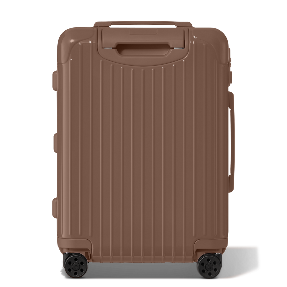 RIMOWA Essential Cabin – Gloss Umber Brown – view 4 on white background