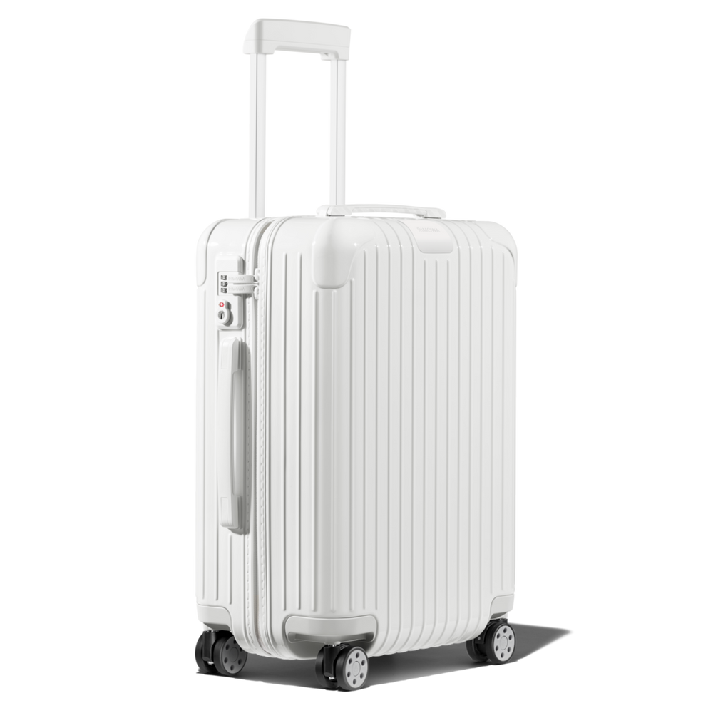 RIMOWA Essential Cabin – Gloss White – view 2 on white background