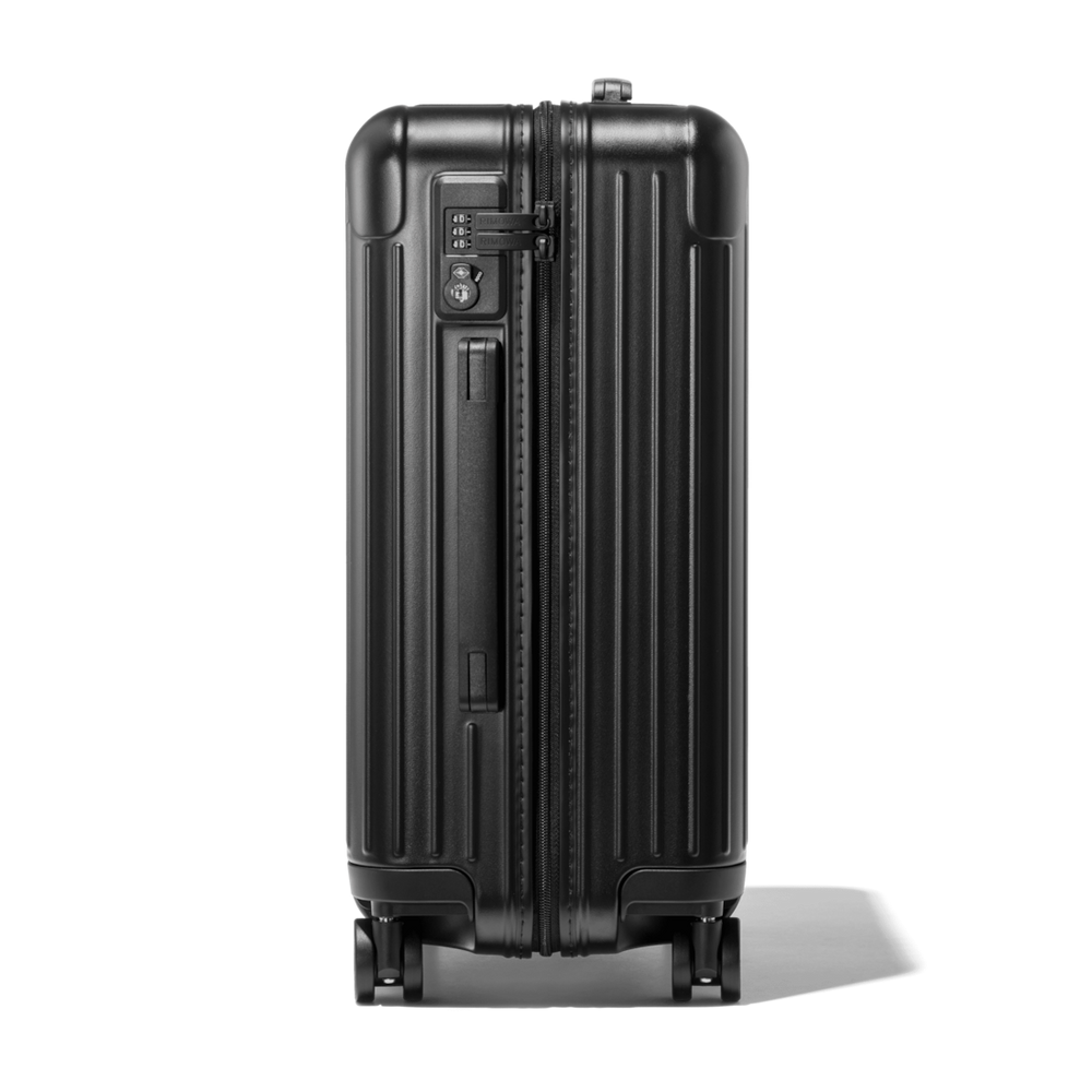 RIMOWA Essential Cabin – Matte Black – view 3 on white background