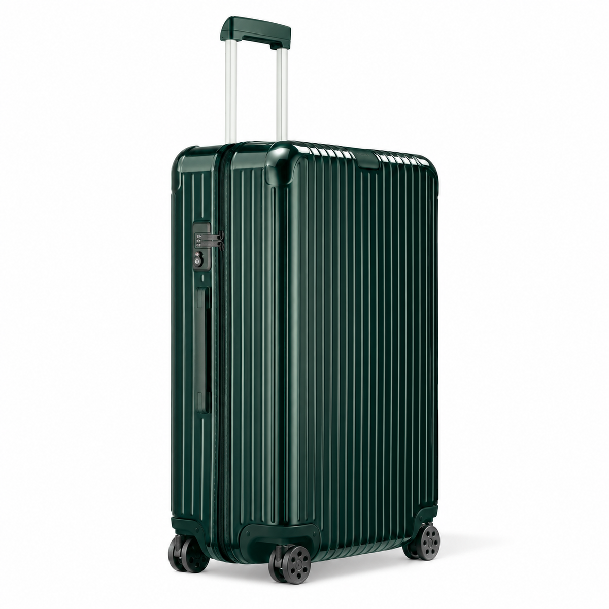 RIMOWA Essential Check-In L Gloss Green – angled view