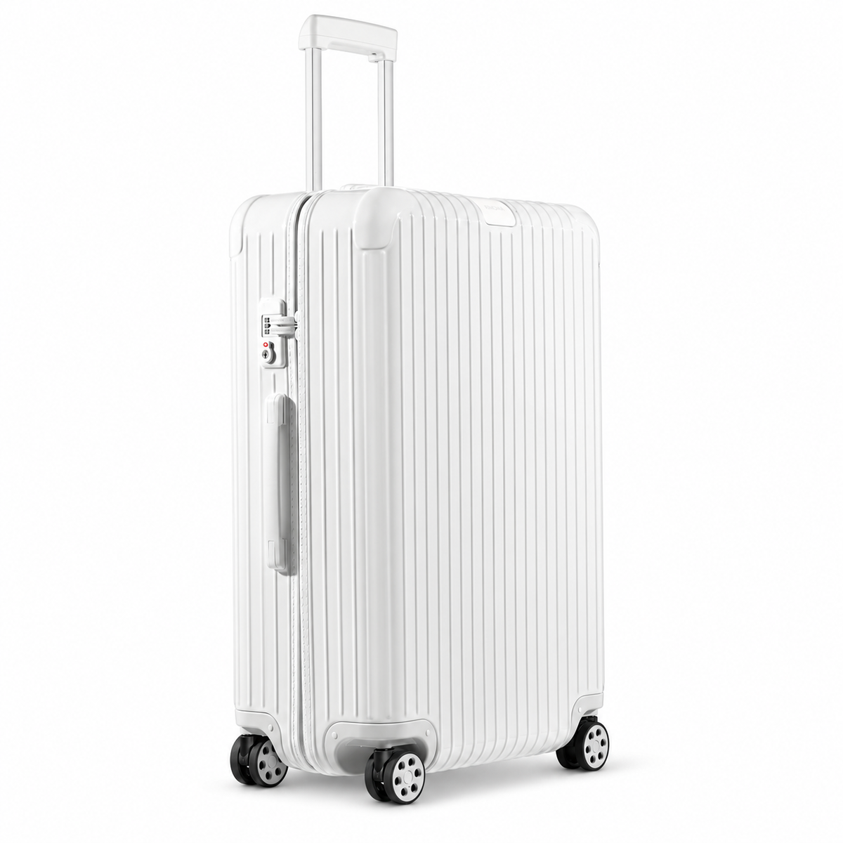 RIMOWA Essential Check-In L Gloss White – angled view